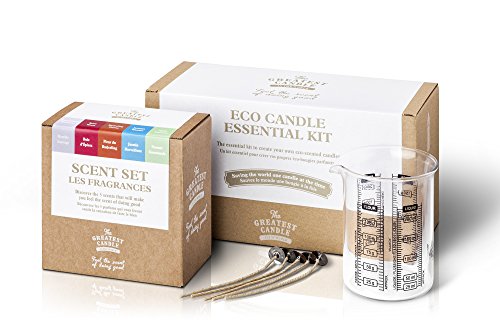 The Greatest Candle in the World DIY Essencial Kit von Kerzen, pflanzliches Wachs, Weiß, 24 x 14 x 15 cm von The Greatest Candle In The World