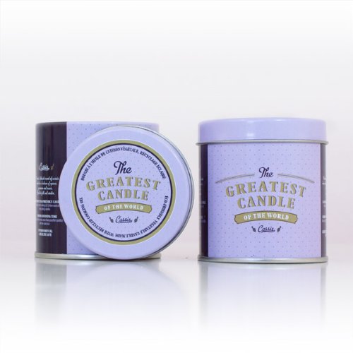 The Greatest Candle in the World TT180CA Kerze Cassis in Metalldose, pflanzliches Wachs von The Greatest Candle In The World
