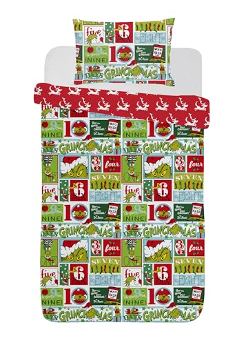 The Grinch Bettwäsche-Set für Einzelbett von The Grinch