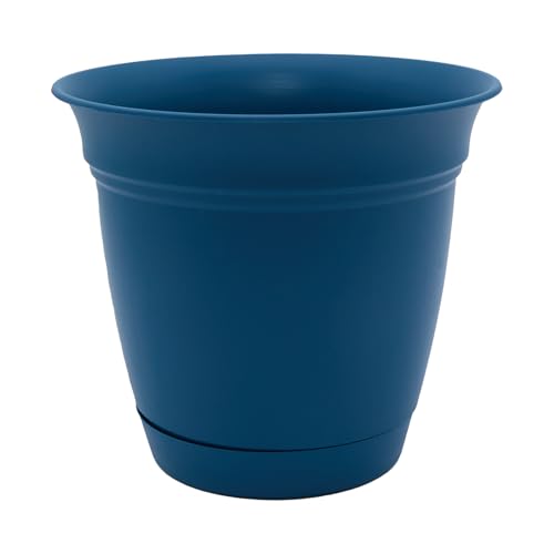 The HC Companies Eclipse runder Übertopf mit Untersetzer, 30,5 cm, für drinnen und draußen, für Blumen, Gemüse und Kräuter, Pfau The HC Companies Eclipse runder Übertopf mit Untersetzer, 30,5 cm, für drinnen und draußen, für Blumen, Gemüse und Kräuter, Pfau von The HC Companies