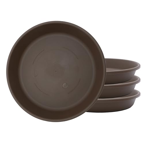The HC Companies SLI10000E21T032LREGA Klassischer runder Untersetzer aus Kunststoff, 25,4 cm, Schokoladenbraun von The HC Companies