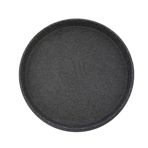 The HC Companies STZ17000G21C006LRDLG Terrazzo Untertasse, 43,2 cm, Schwarz Granit von The HC Companies