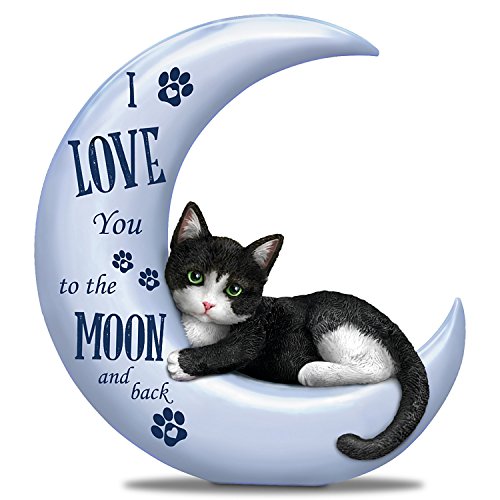 The Hamilton Collection Blake Jensen Sammelfigur Katze Perlglanz-Mond mit liebevoller Stimmung von The Hamilton Collection