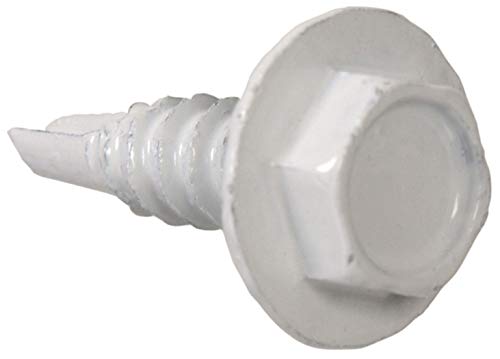 Die Hillman groupthe Hillman Gruppe 35247 Hex Waschmaschine Head Weiß borhschraube 8 x 9/16 100 Stück von Hillman