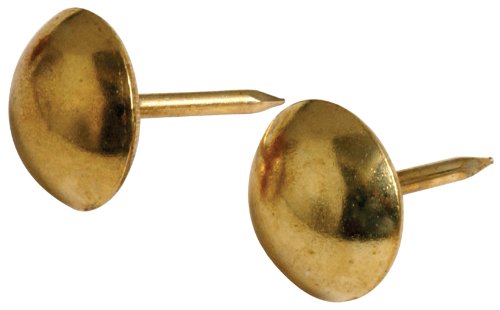 The Hillman Group 532464 Upholstery Nails Brass Finish (25-Pack) von The Hillman Group