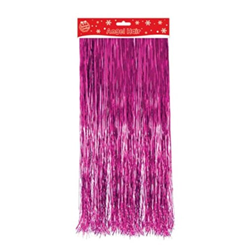 The Home Fusion Company Pink Klobige Lametta oder Lamatte Christbaumschmuck Weihnachten Girlande - lamatte Engel Haar von The Home Fusion Company