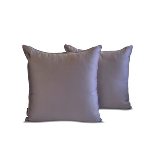 The HomeCentric Dekorativ Aschviolett Kissen Überzüge 2 Stück 60 x 60 cm Satin Kissen Solide, Kissenhülle mit, Solide Kissen, Modern Kissen Überzüge - Ash Purple Slub Satin The HomeCentric Dekorativ Aschviolett Kissen Überzüge 2 Stück 60 x 60 cm Satin Kissen Solide, Kissenhülle mit, Solide Kissen, Modern Kissen Überzüge - Ash Purple Slub Satin von The HomeCentric