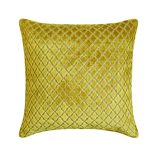 The HomeCentric Dekorativ Chartreuse-Grün Kissen Überzüge, 50 x 50 cm Samt Kissen Strukturiert, Samt, Gitter, Geometrisch, Kissenhülle Geometrisch Kissen Modern Kissen Überzüge - Geolattice Chartreuse The HomeCentric Dekorativ Chartreuse-Grün Kissen Überzüge, 50 x 50 cm Samt Kissen Strukturiert, Samt, Gitter, Geometrisch, Kissenhülle Geometrisch Kissen Modern Kissen Überzüge - Geolattice Chartreuse von The HomeCentric