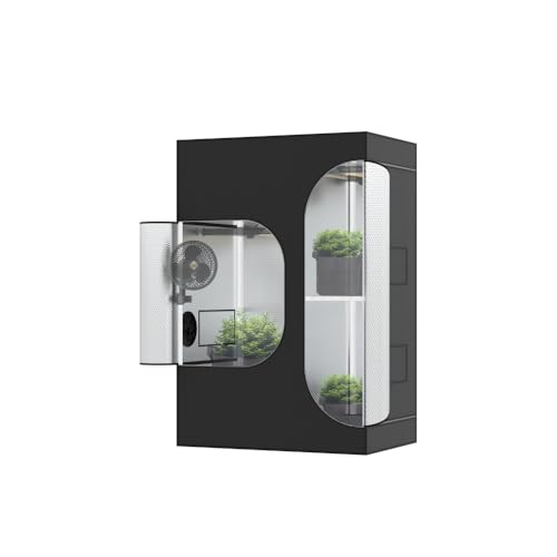 The Grow Deluxe D600 Growzelt 120x90x180 cm - Indoor Anbauzelt 2-in-1 mit herausnehmbarer Wanne, hochreflektierendes Mylar licht- und wasserdicht von The Hookah