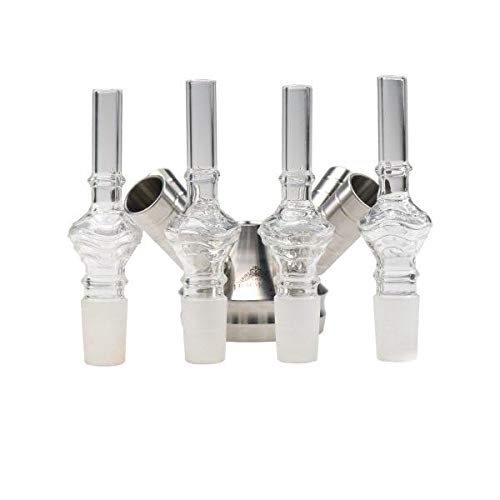 THE HOOKAH- 4x Universal Schlauchadapter Set Pearl Shisha Glasschliffadapter Schlauchanschluss 18/8 Schliff 4-teiliges Set Schlauch Adapter für alle gängigen Wasserpfeifen von The Hookah