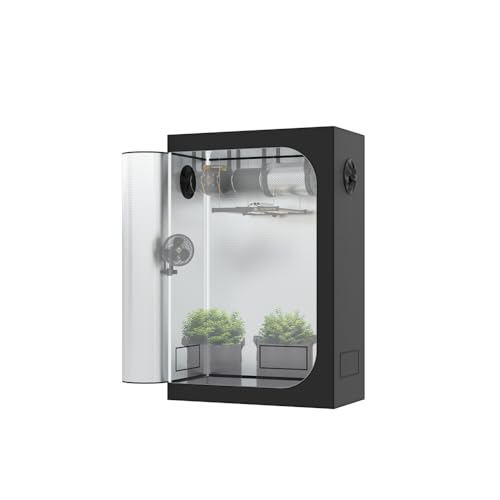 The Grow Deluxe D600 Growzelt 120x60x180 cm - Indoor Anbauzelt mit herausnehmbarer Wanne, hochreflektierendes Mylar licht- und wasserdicht von The Hookah