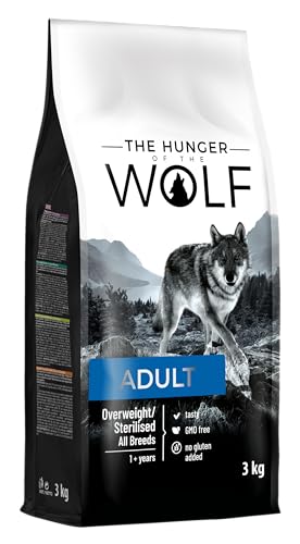 The Hunger of the Wolf Hundefutter für ausgewachsene übergewichtige oder sterilisierte Hunde aller Rassen, Trockenfutter mit Huhn Light Formula - 3 kg The Hunger of the Wolf Hundefutter für ausgewachsene übergewichtige oder sterilisierte Hunde aller Rassen, Trockenfutter mit Huhn Light Formula - 3 kg von The Hunger of the Wolf