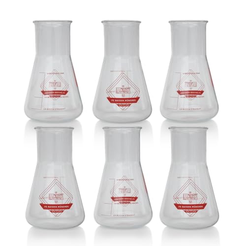 The Illusionist Gin FC Bayern München Edition Glas | Gin & Tonic Glas 6er Set | Premium Erlenmeyerkolben | Perfect Serve | 250ml von The Illusionist Distillery