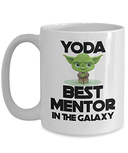 Yoda Best Mentor Tasse Lustige Geburtstags-Wertschätzung Dankeschön Geschenk für Männer oder Frauen Neuheit Kaffee Kommentar Teetasse Gag Geschenkidee von The Improper Mug