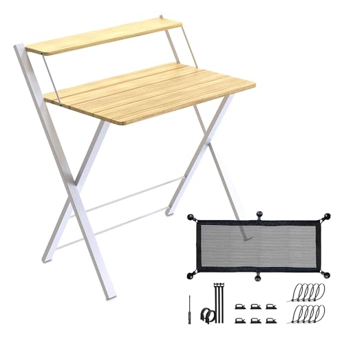 Klappbarer Schreibtisch mit Monitorablage, kleiner Schreibtisch ohne Montage, weißer Schreibtisch für Büro, Arbeitszimmer oder Zuhause, ideal als Laptoptisch oder Klapptisch. Klappbarer Schreibtisch mit Monitorablage, kleiner Schreibtisch ohne Montage, weißer Schreibtisch für Büro, Arbeitszimmer oder Zuhause, ideal als Laptoptisch oder Klapptisch. von The Inventions Emporium