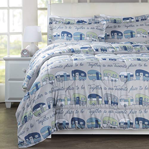 The Lakeside Collection Our Favorite Place is Together Betttuch Set mit 2 Kissenbezügen – Full oder Queen von The Lakeside Collection