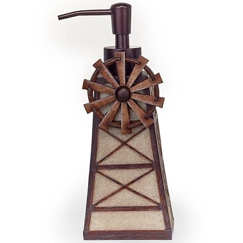 Windmühle Seifenspender / Lotionspender im Vintage-Landhaus-Design von The Lakeside Collection