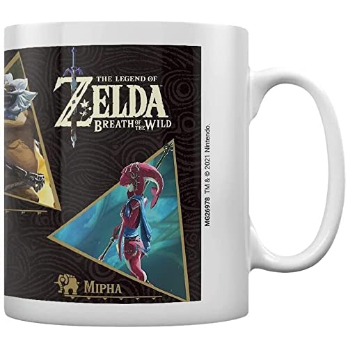 The Legend of Zelda Breath of the Wild Tasse (Champions Design) 325 ml Keramiktasse – Offizielles Merchandise-Produkt, Weiß von The Legend of Zelda