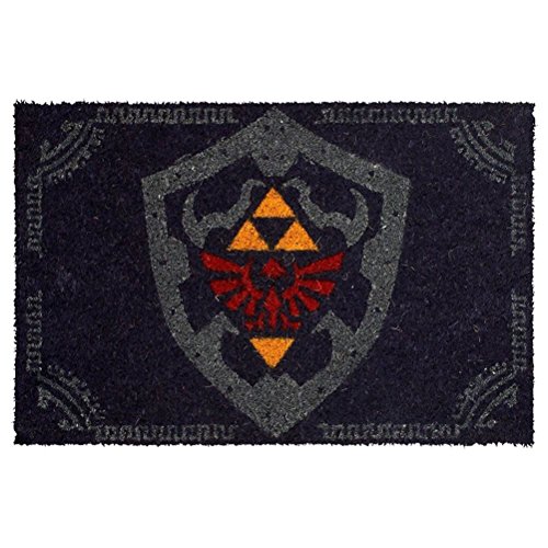 Zelda Matte Hylia Schild Logo Fußmatte Nintendo 60x40cm Kokos blau von Pyramid International