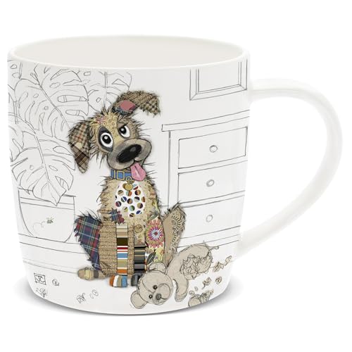 Lesser & Pavey Keramik-Kaffeetassen für Zuhause oder Arbeit, große Tassen für heiße Getränke, Murphy Mutt Tee- und Kaffeetassen – Bug Art von The Leonardo Collection