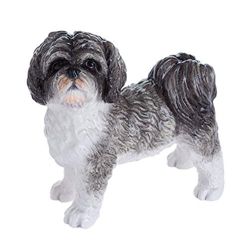Leonardo Collection Shih Tzu Ornament Hund, Stein, grau von The Leonardo Collection