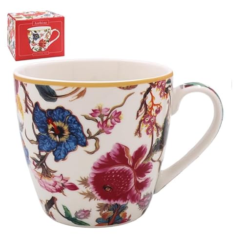 Lesser & Pavey Anthina Frühstückstasse | Keramik-Kaffeetasse für Zuhause oder Arbeit | Premium Design-Tassen für alle Anlässe | Schöne Tassen für Tee, Kaffee & Heißgetränke Lesser & Pavey Anthina Frühstückstasse | Keramik-Kaffeetasse für Zuhause oder Arbeit | Premium Design-Tassen für alle Anlässe | Schöne Tassen für Tee, Kaffee & Heißgetränke von The Leonardo Collection