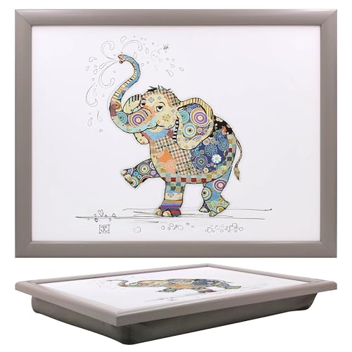 Lesser & Pavey Bug Art Knietablett Eddie Elefant mit Sitzsack zum Servieren von Gerichten | Schöne Knietabletts zum Essen auf dem Schoß zum Abendessen oder zum Atmen | neu gestaltete von The Leonardo Collection