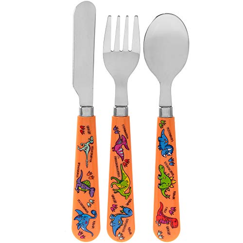 Lesser & Pavey LP42489A Besteckset für Kinder, Dinosaurier, Metall von Lesser & Pavey