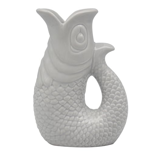 The Leonardo Collection Fischkrug/Vase grau 20 cm – 2L Glaskrug für Mehrfachgebrauch – klassisches Design – ohne Deckel – Küche & Zuhause von The Leonardo Collection