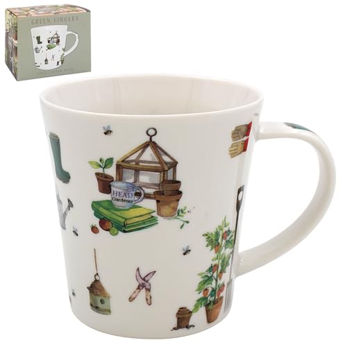 The Leonardo Collection Green Fingers Gardening Design Tasse aus feinem Porzellan The Leonardo Collection Green Fingers Gardening Design Tasse aus feinem Porzellan von The Leonardo Collection