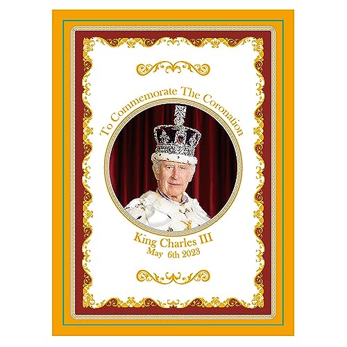 The Leonardo Collection LP18252 Gedenkmagnet mit Seiner Majestät König Charles III, Krönung, Mehrfarbig von The Leonardo Collection
