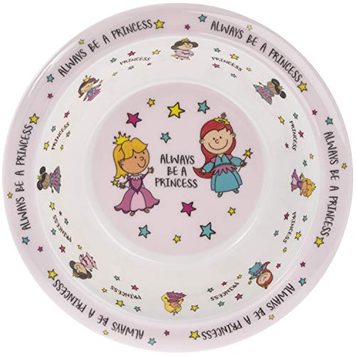 The Leonardo Collection LP42500 Kinderschale Always be a Princess, Melamin, Kunststoff, 16,5 cm, Rosa, Mehrfarbig von The Leonardo Collection