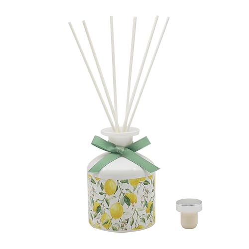 The Leonardo Collection Lemon Grove Zitronenhain-Diffusor, 200 ml, für Raumduft, schöner Lufterfrischer für Stressabbau und ruhigen Geist, Aromatherapie-Diffusor, Geschenk für Damen und Herren von The Leonardo Collection