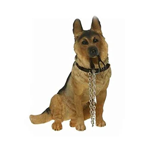 The Leonardo Collection Lesser and pavey Figur | Sitzender Deutscher Schäferhund Walkies | 1 Stück | Mehrfarbig | 15 cm x 11 cm x 20 cm von The Leonardo Collection