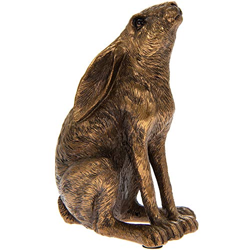The Leonardo Collection Reflections Bronzeierter Gazing Hase von The Leonardo Collection