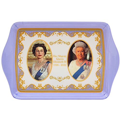 The Leonardo Collection Serviertablett HM Queen Elizabeth II, Melamin, klein von The Leonardo Collection