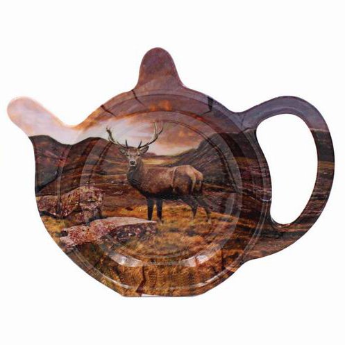 The Leonardo Collection - Teebeutelablage - Hirsch Design (R) - Melamin - Rechteckig - Brown von The Leonardo Collection