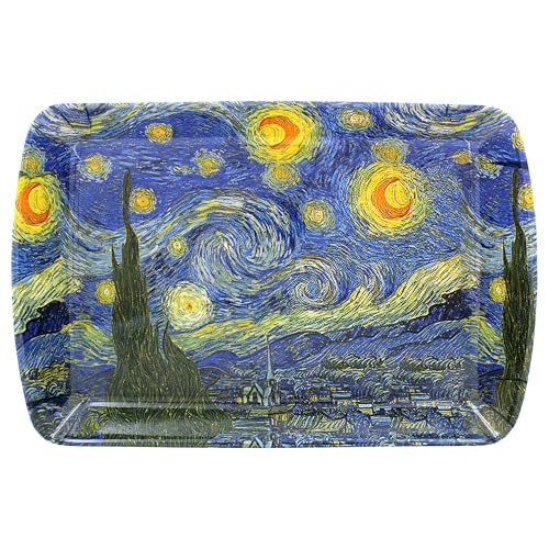 The Leonardo Collection Van Gogh Tablett, klein, für mehrere Anwendungen im Haus, entworfen von Vincent Van Gogh, Tabletts zum Servieren von Speisen oder Getränken, klein von The Leonardo Collection