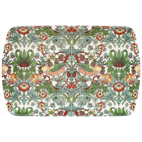 The Leonardo Collection William Morris Erdbeerdieb, kleines Tablett zum Servieren von Gerichten, Serviertabletts für Küchenzubehör, Servierplatte zum Servieren von Speisen und Tee, Designer-Tabletts von The Leonardo Collection