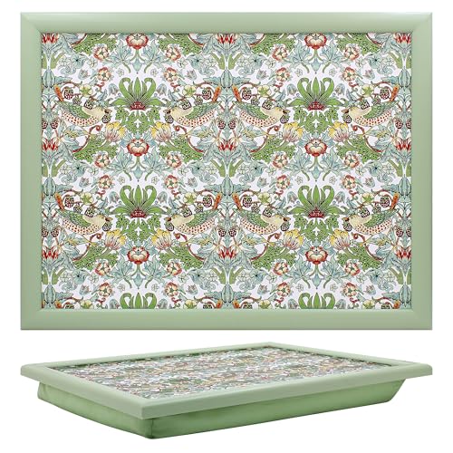 The Leonardo Collection William Morris Knietablett Erdbeerdieb mit Sitzsack zum Servieren von Gerichten, schöne Knietabletts zum Essen auf dem Schoß zum Abendessen oder zum Atmen, neu gestaltete The Leonardo Collection William Morris Knietablett Erdbeerdieb mit Sitzsack zum Servieren von Gerichten, schöne Knietabletts zum Essen auf dem Schoß zum Abendessen oder zum Atmen, neu gestaltete von The Leonardo Collection