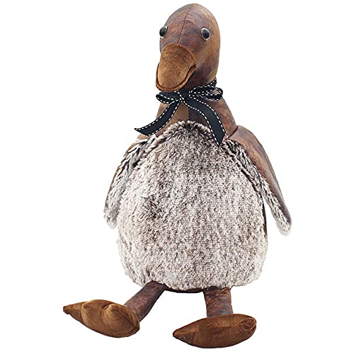 The Leonardo Collection LP47178 Türstopper aus Kunstleder, Enten-Design, Braun von The Leonardo Collection