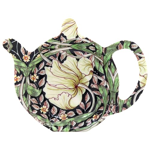 The Leonardo Collection William Morris Pimpernel Teebeutelablage für Küche und Zuhause, Britisches Design, langlebige Teebeutelablage für gebrauchte Teebeutel, Teebeutelform mit modernem Design von The Leonardo Collection