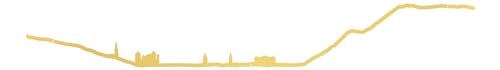 The Line - Annecy – Wanddekoration – Skyline – 50 cm – Gold von The Line