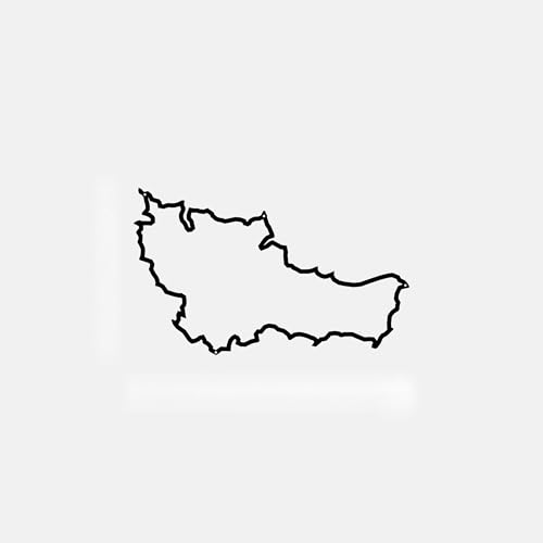 The Line - Belle-Île-en-Mer - Wanddekoration, Schwarz von The line