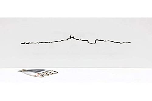 The Line City Skyline Wandbild, Motiv: Marseille, 19,5 cm von The Line