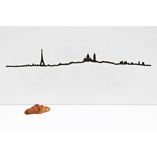 The Line City Skyline Wandbild Paris Silhouette, 125 cm von The Line