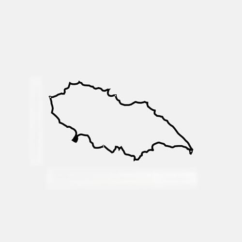 The Line - Isle d'Yeu - Wanddeko Silhouette - Schwarz von The Line