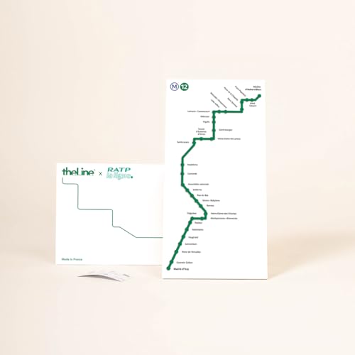 The Line - Linie 12 – RATP – Wanddekoration – Skyline – 13 cm von The Line