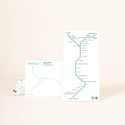 The Line - Linie 13 – RATP – Wanddekoration – Skyline – 13 cm von The Line