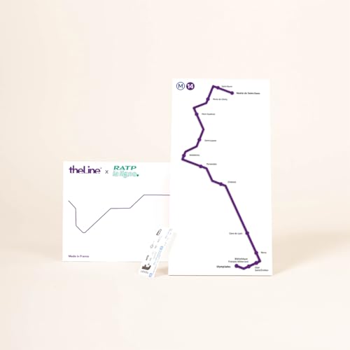 The Line - Linie 14 – RATP – Wanddekoration – Skyline – 13 cm von The Line